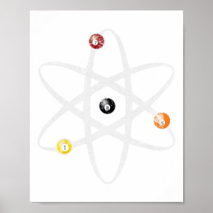 Graphic Snookers Billiards Professional Men Women  Poster