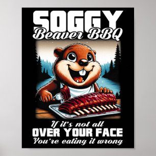 Graphic Soggy Beavers Awesome Animals Outfits For Poster