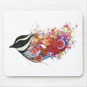 Graphic Sparrow Mouse Pad