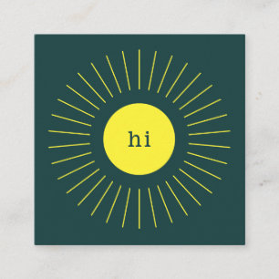 Graphic Sun Yellow    Dating Business Cards