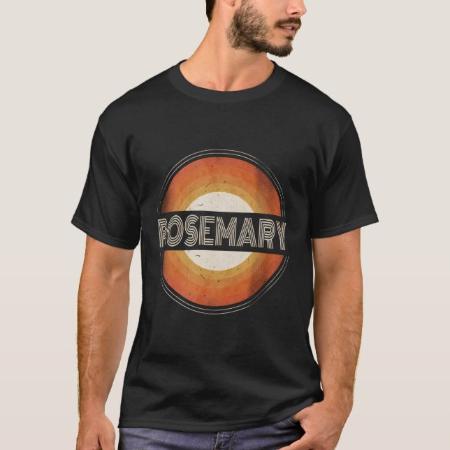 Graphic Tee First Name Rosemary Retro Personalised (Front)