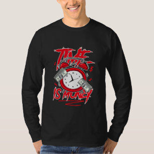 Graphic Tees Time Is Money Sneaker Match 4 Red Thu