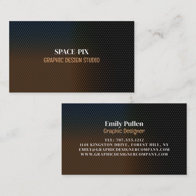 Graphic Texture, Graphic Designer Business Card (Front/Back)