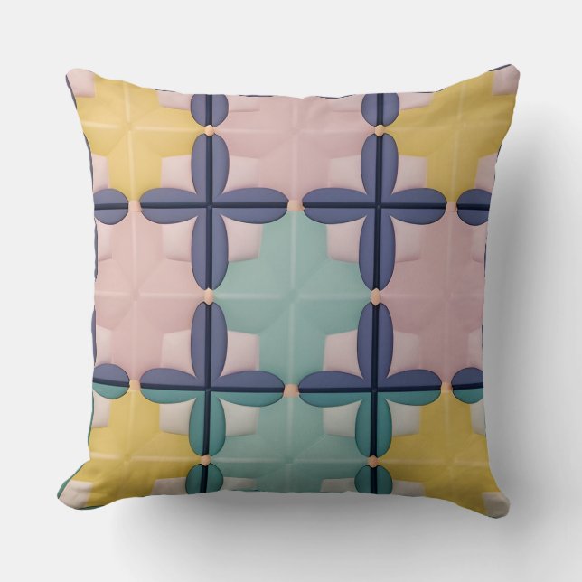Graphic Tile Pattern For Modern Lifestyle Items Cushion (Front)