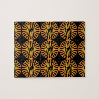 Graphic Tooth Emblem Jigsaw Puzzle