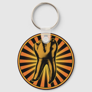 Graphic Tooth Emblem Key Ring