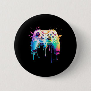 Graphic Video Game - Colourful Video Game Lover 1 6 Cm Round Badge