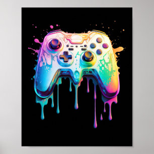 Graphic Video Game - Colourful Video Game Lover 1 Poster