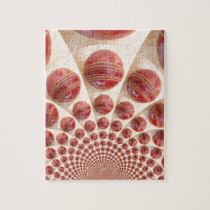 Graphic Vintage Cricket Game of Champions.jpg Jigsaw Puzzle