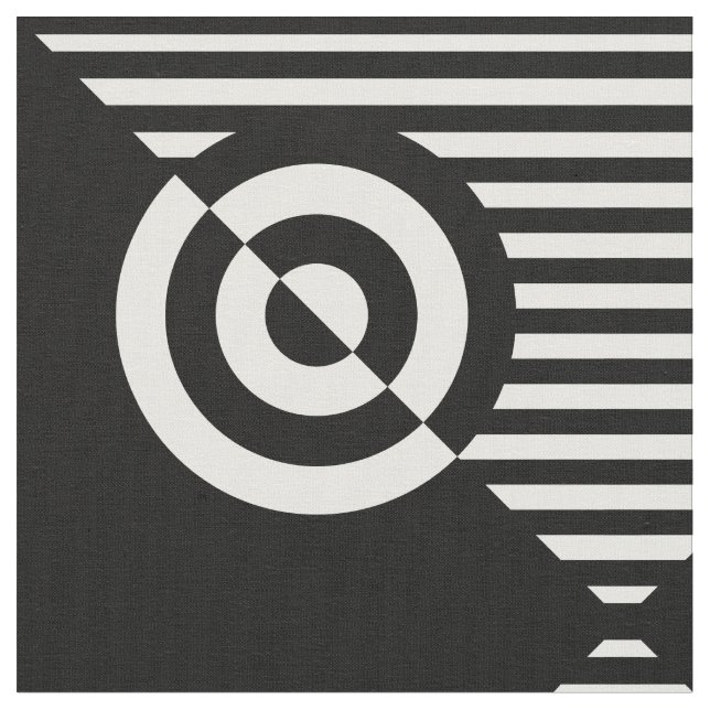 Graphic visual stimulation black and white fabric (Close Up)