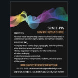 Graphic Wave Design, Graphic Designer Advertising Flyer<br><div class="desc">Graphic Wave Design,  Graphic Designer Advertising Flyers By The Business Card Store.</div>