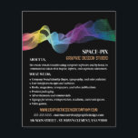Graphic Wave Design, Graphic Designer Advertising Flyer<br><div class="desc">Graphic Wave Design,  Graphic Designer Advertising Flyers By The Business Card Store.</div>