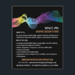 Graphic Wave Design, Graphic Designer Advertising Flyer<br><div class="desc">Graphic Wave Design,  Graphic Designer Advertising Flyers By The Business Card Store.</div>