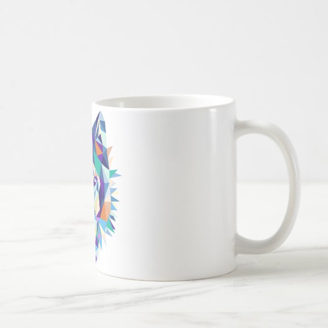 Graphic Wolf Mug Design (Right)