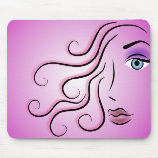 Graphic Woman Mouse Pad