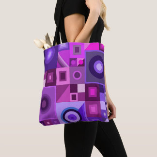 Graphical colourful love for shopping  tote bag