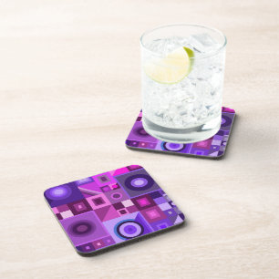 Graphical colourful love mum dad daughter son boss coaster
