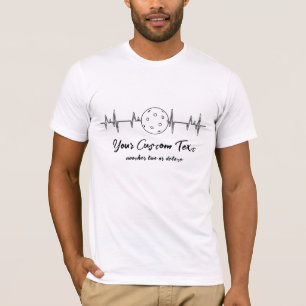Graphical Heartbeat Design pickleball T-Shirt