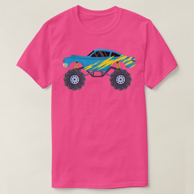 Graphinc Monster track with big wheels Trucks love T-Shirt (Design Front)