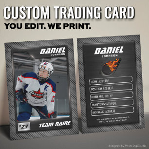 Graphite Ice Hockey Trading Card, Player Card