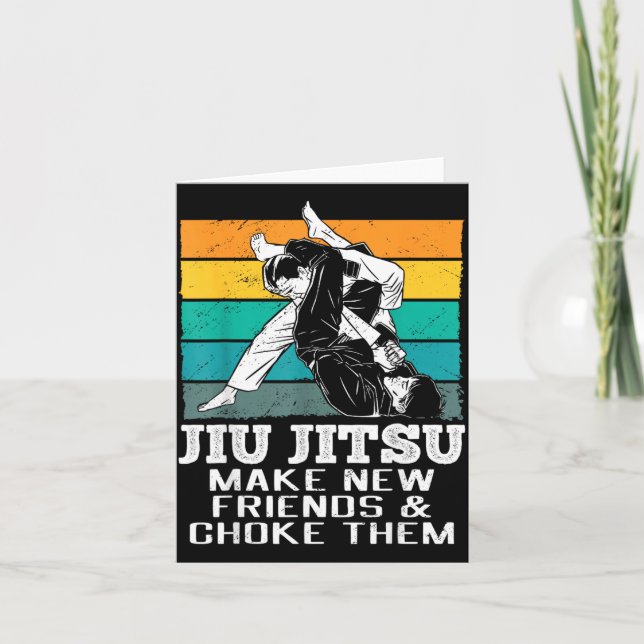 Grappling Brazilian Jiu Jitsu Bjj Card (Front)