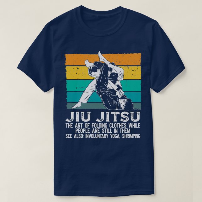Grappling Brazilian JiuJitsu BJJ Gifts T-Shirt (Design Front)