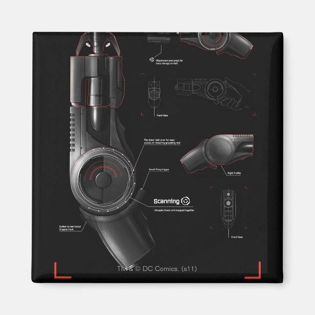 Grappling Gun Diagram Magnet (Front)