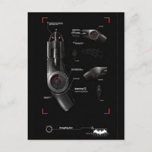 Grappling Gun Diagram Postcard