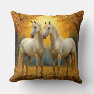 Graseful Horses Cosy Rustic Cushion Gift 🎁