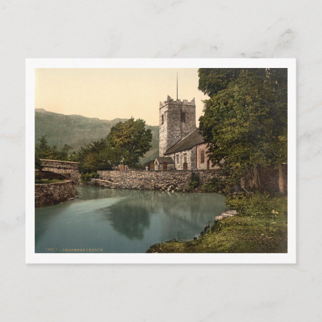 Grasmere Church, Lake District, Cumbria, England Postcard (Front)