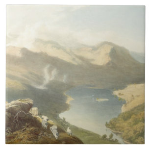 Grasmere from Langdale Fell, from 'The English Lak Tile