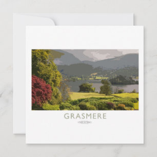 Grasmere Railway Poster Holiday Card