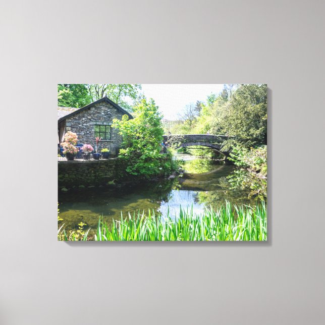 Grasmere Rothay river view canvas print (Front)