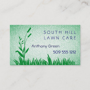 Grass and Weed Textured Look Background Business C Card