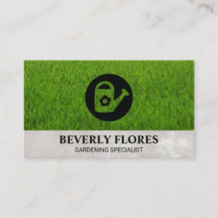 Grass Background   Water Can Business Card