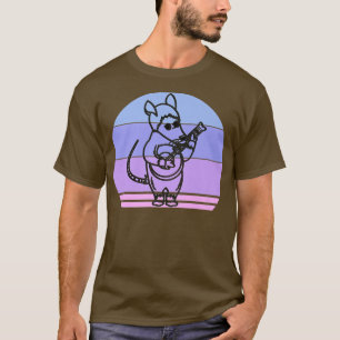 Grass Basket Possum Playing Banjo Music Lover  T-Shirt