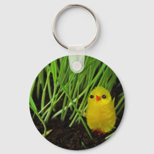 grass chick key ring