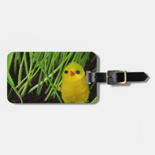 grass chick luggage tag