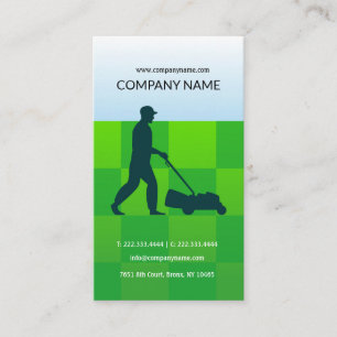 Grass cutter, householder, Lawn care Card