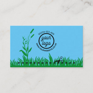 Grass Cutting Business Card