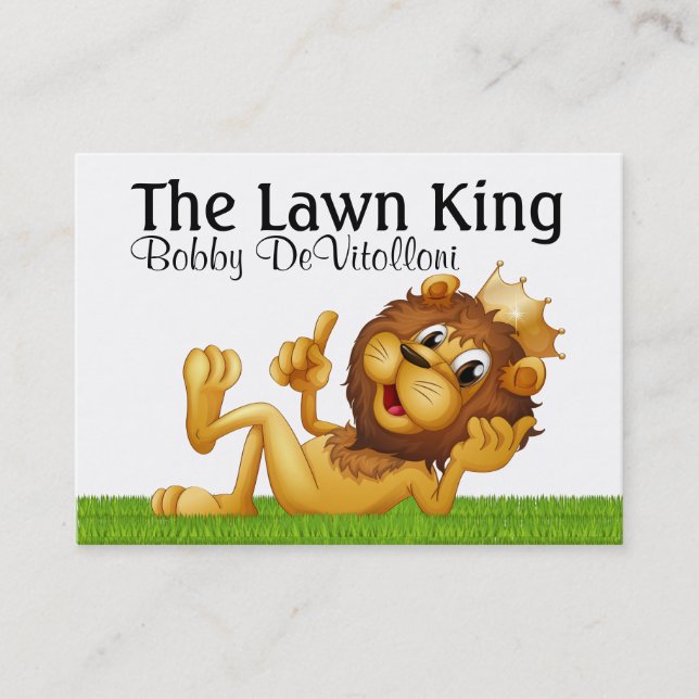 Grass Cutting / Landscaping / Lawn Service - SRF Business Card (Front)