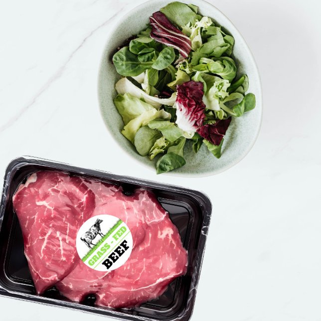 Grass Fed Beef Label Sticker (Creator Uploaded)