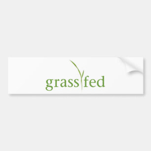 Grass Fed Bumper Sticker