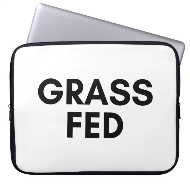 grass fed laptop sleeve (Front)