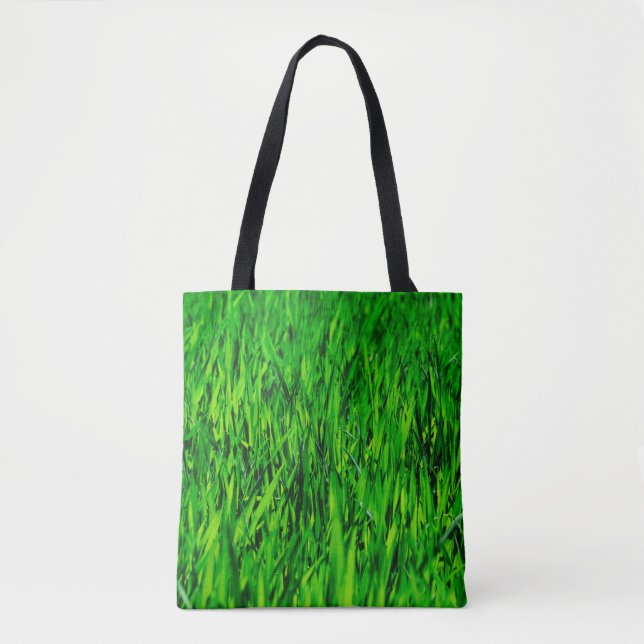 Grass field meadow lawn growth tote bag (Front)
