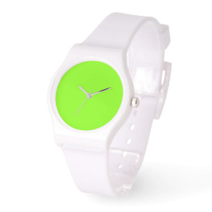 Grass Green Solid Colour Classic Elegant Watch