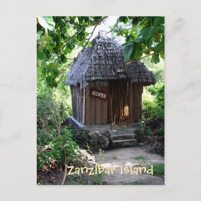 Grass Hut Postcard (Front)