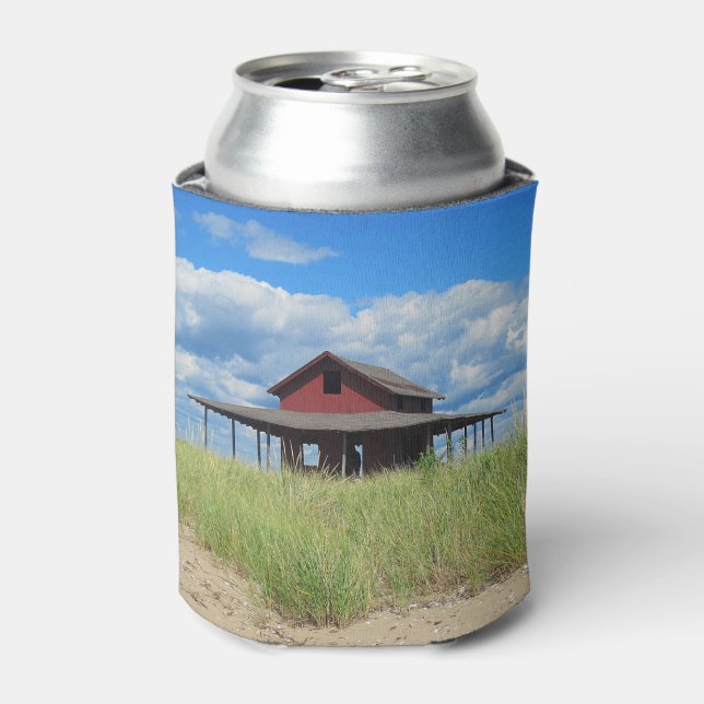 Grass Island Beach Can Cooler (Can Front)