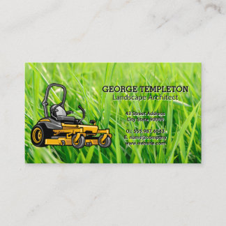Grass | Lawn Mower | Landscaping Business Card