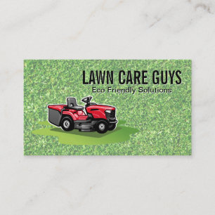 Grass Lawnmower Business Card